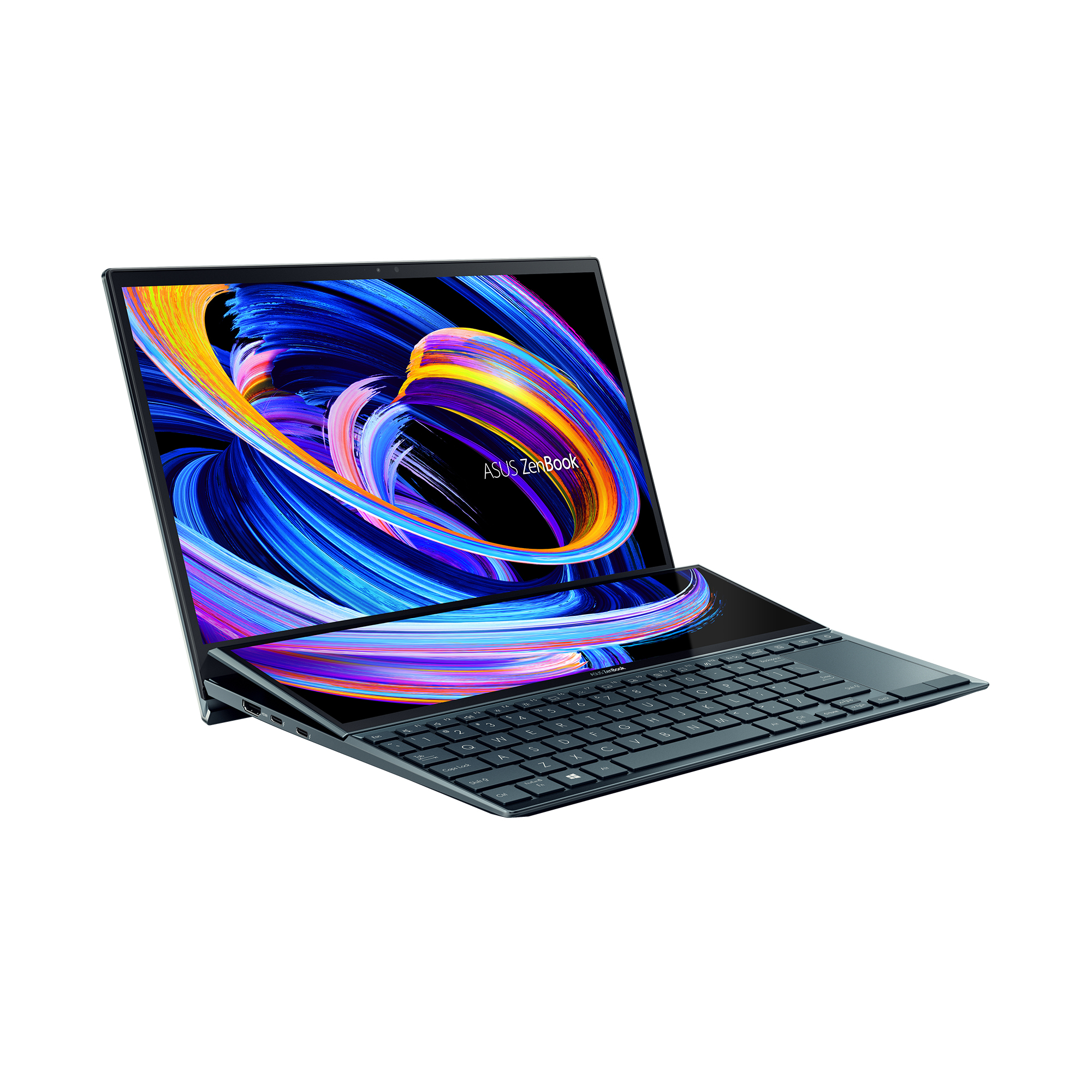 ASUS Zenbook Duo 14 UX482EG-HY330R Intel® Core™ i7 i7-1165G7 Laptop 35.6 cm (14") Touchscreen Full HD 8 GB LPDDR4x-SDRAM 512 GB SSD Wi-Fi 6 (802.11ax) Windows 10 Home Blue ASUS UX482EAR-EB51T