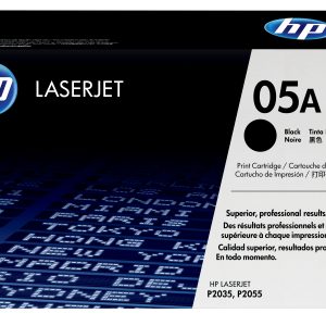 HP 05A Black Original LaserJet Toner Cartridge عبوات حبر 1 قطع أصلي أسود