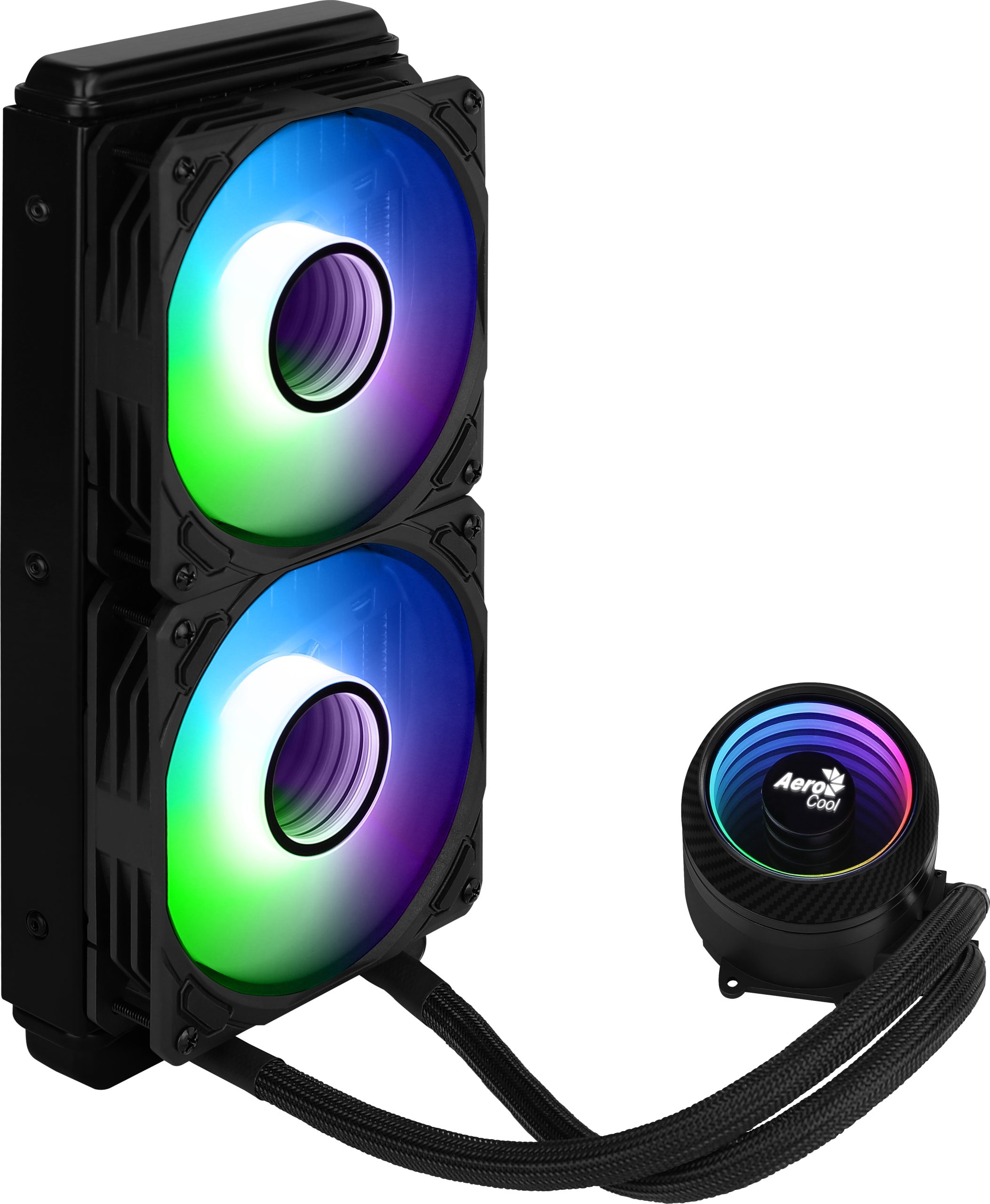 Aerocool MIRAGEL240 CPU Liquid Cooled 2x 12cm ARGB Fan TDP 400W Black Aerocool MIRAGEL240 CPU Liquid Cooled 2x 12cm ARGB Fan TDP 400W Black