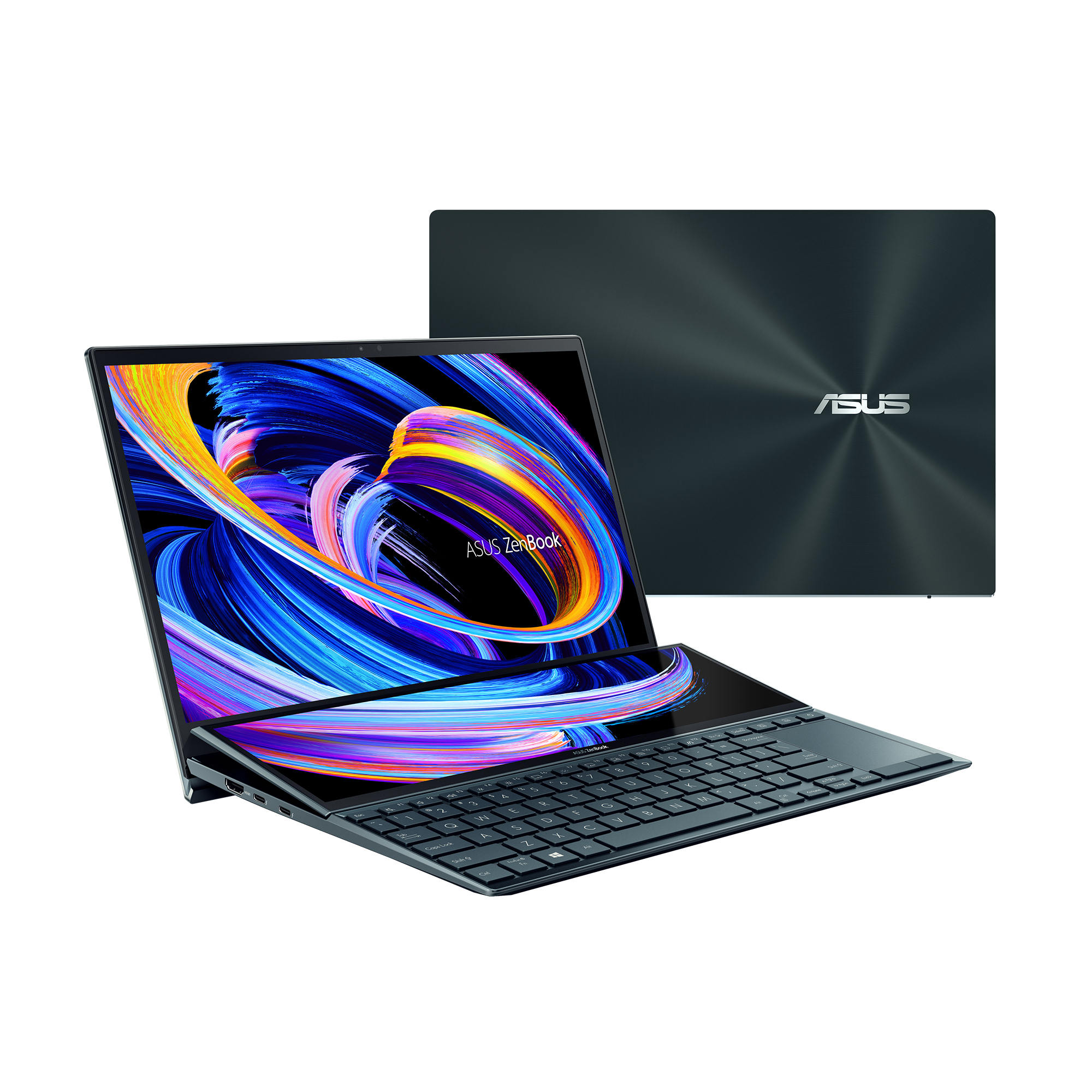 ASUS Zenbook Duo 14 UX482EG-HY330R Intel® Core™ i7 i7-1165G7 Laptop 35.6 cm (14") Touchscreen Full HD 8 GB LPDDR4x-SDRAM 512 GB SSD Wi-Fi 6 (802.11ax) Windows 10 Home Blue ASUS UX482EAR-EB51T