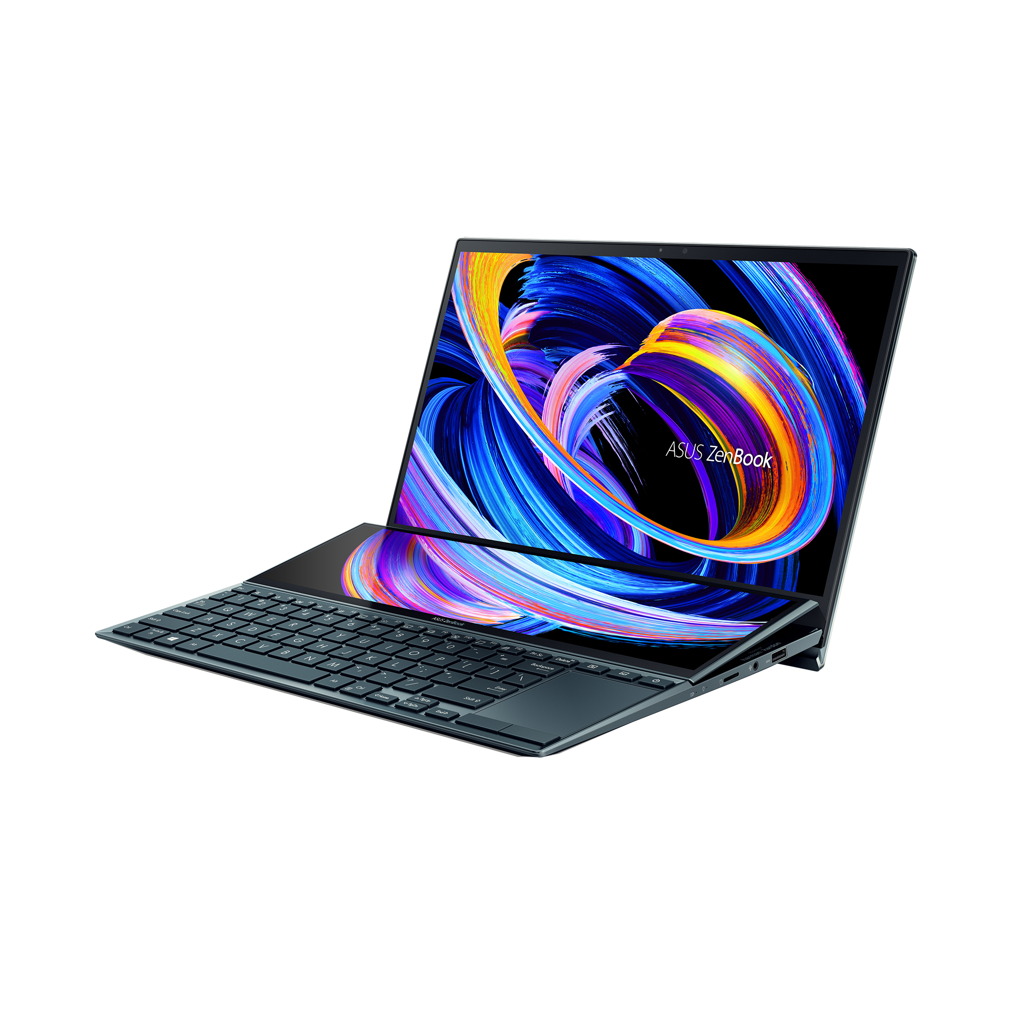 ASUS Zenbook Duo 14 UX482EG-HY330R Intel® Core™ i7 i7-1165G7 Laptop 35.6 cm (14") Touchscreen Full HD 8 GB LPDDR4x-SDRAM 512 GB SSD Wi-Fi 6 (802.11ax) Windows 10 Home Blue ASUS UX482EAR-EB51T