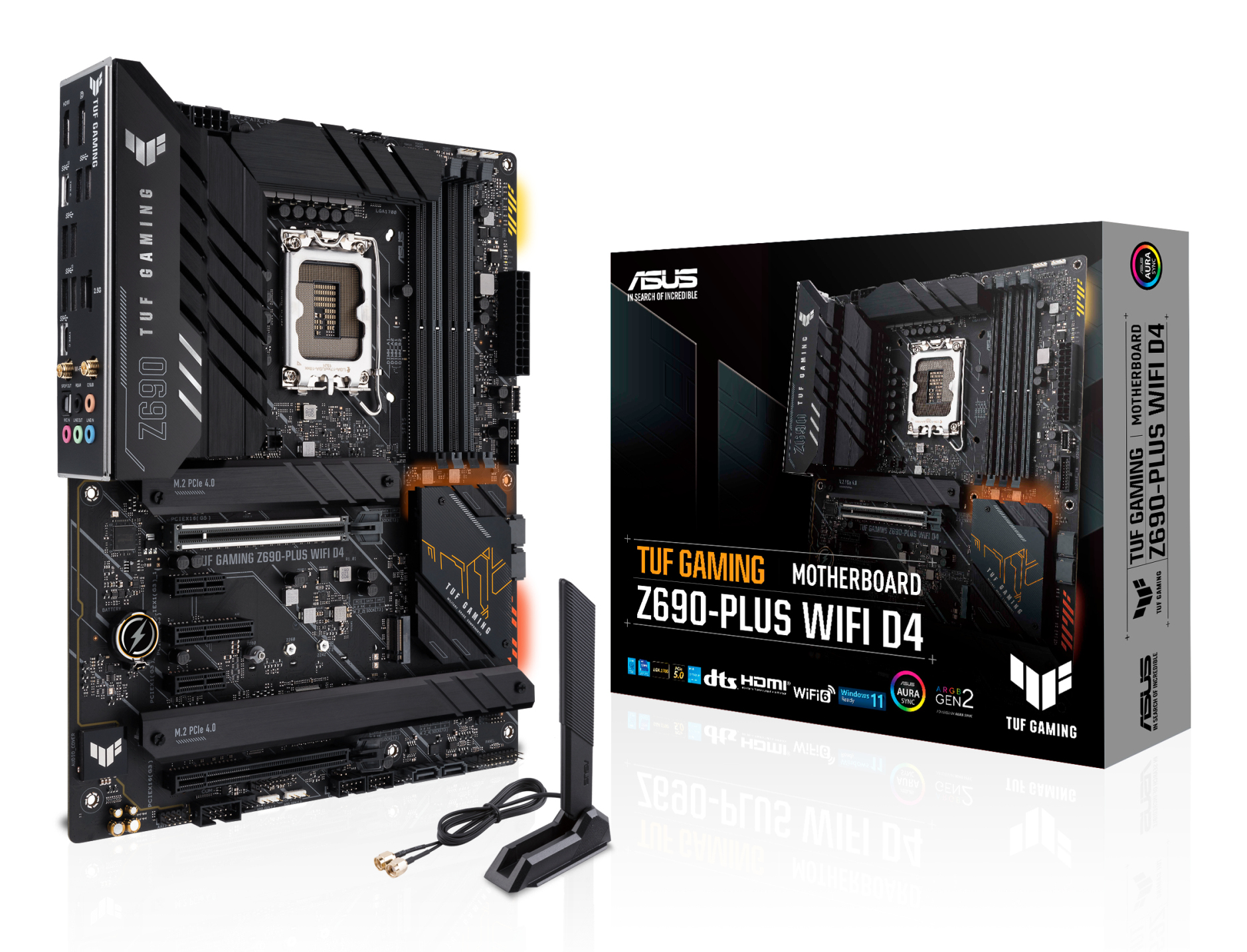 ASUS TUF GAMING Z690-PLUS WIFI D4 Intel Z690 LGA 1700 ATX ASUS TUF GAMING Z690-PLUS WIFI D4
