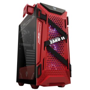 ASUS TUF Gaming GT301 ZAKU II Edition Black, Red, Transparent
