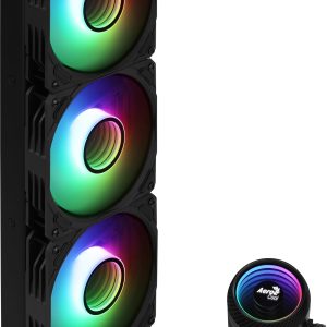 Aerocool MIRAGEL360 Liquid CPU Cooling 3x12cm ARGB Fan TDP 550W Black